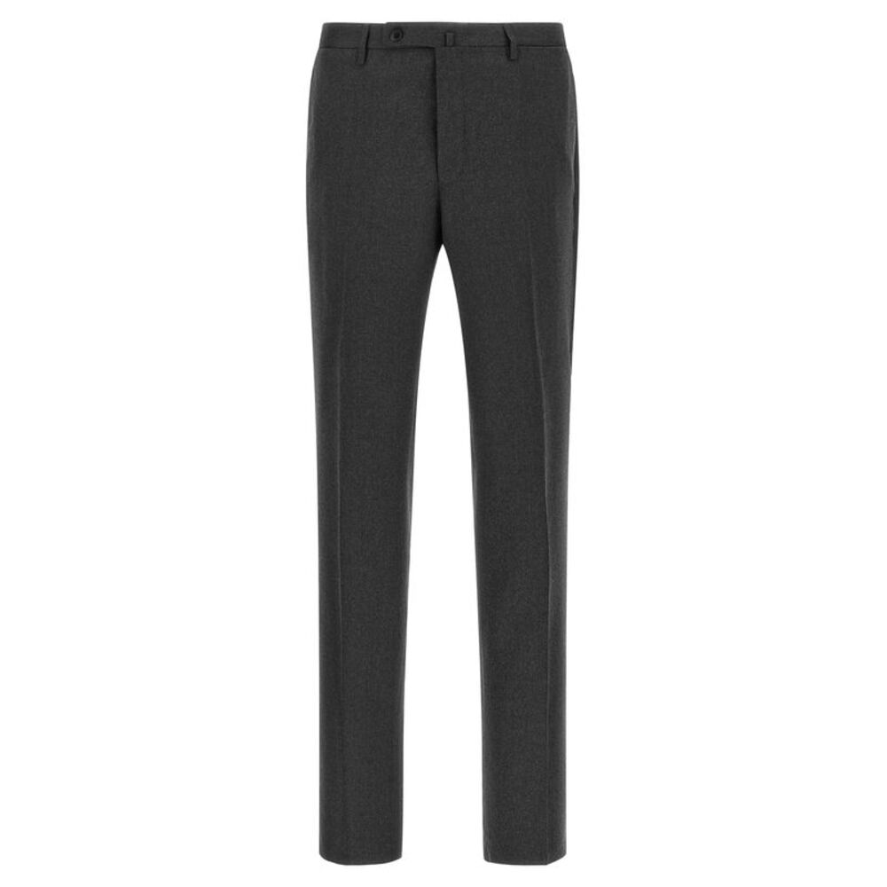 Incotex Gray Virgin Wool Dress Men's Pants
